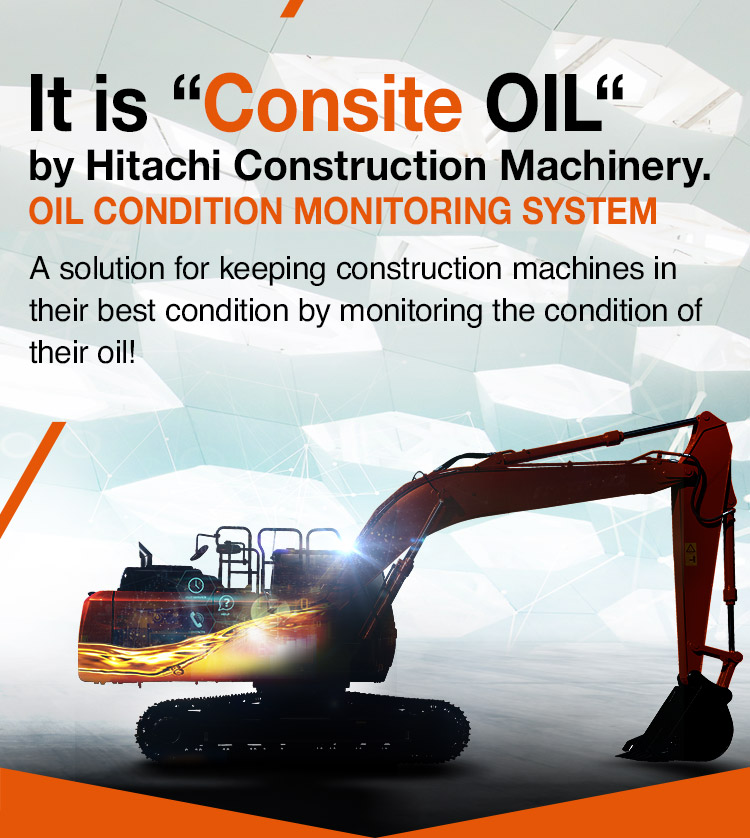 It is “ConSite OIL” by Hitachi Construction Machinery