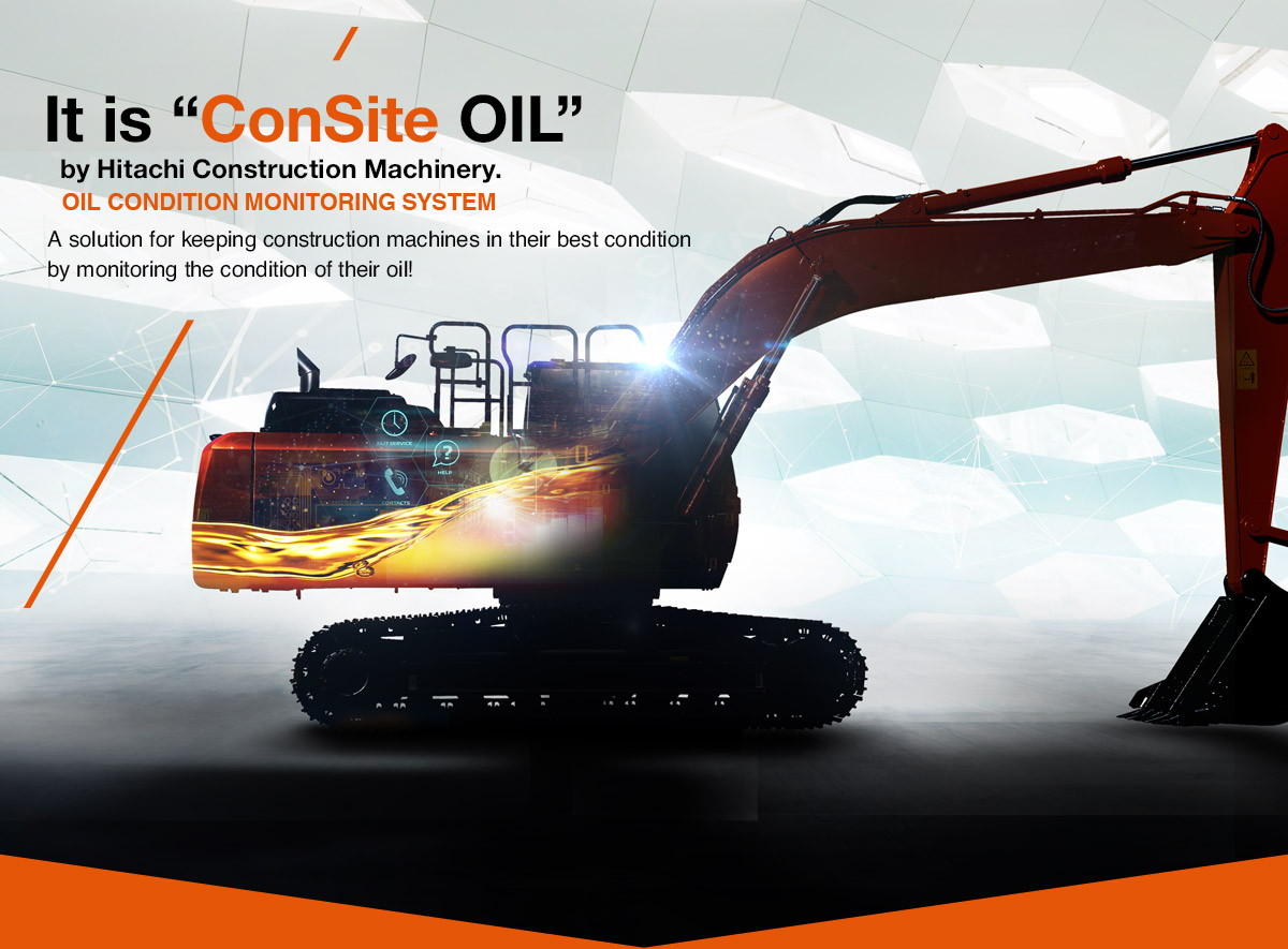 It is “ConSite OIL” by Hitachi Construction Machinery