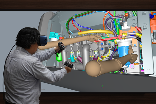 Using VR technology to evaluate ease of maintenance